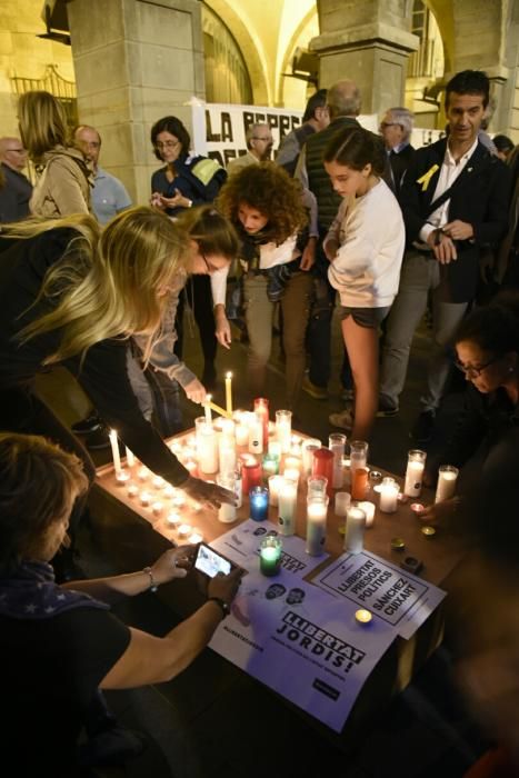 Concentració a la plaça Major de Manresa