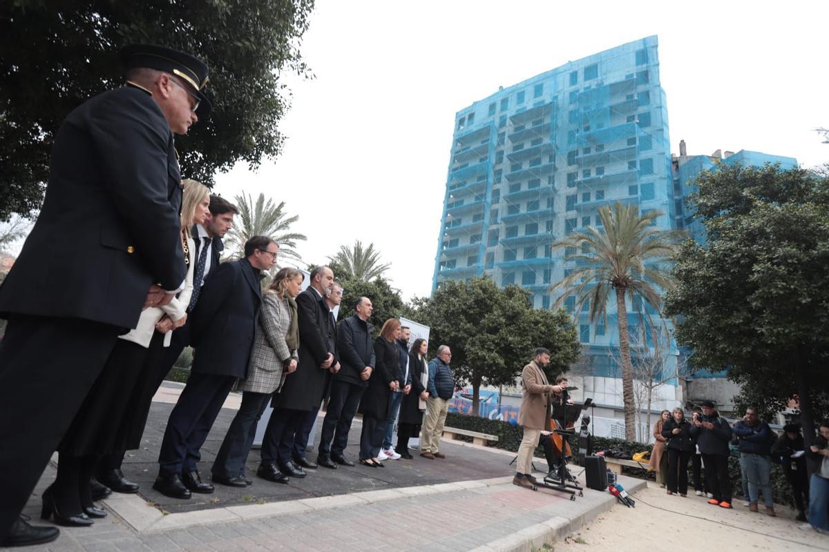 Acto de conmemoración del incendio de Campanar en su aniversario