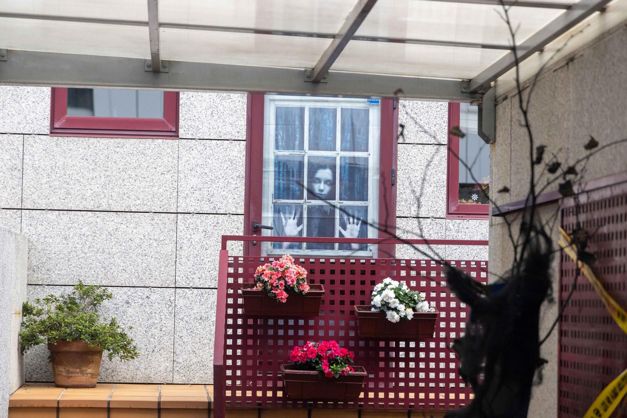 Decoración de Halloween en casas de Santiago