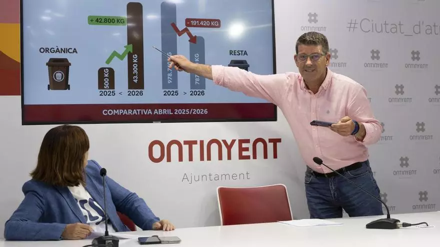El Ayuntamiento de Ontinyent defiende los resultados de la recogida puerta a puerta entre los grandes generadores