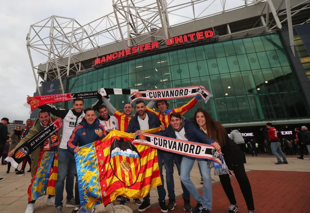 La afición del Valencia CF toma Mánchester