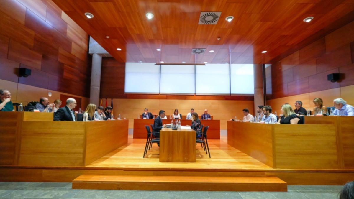 Imagen del Pleno municipal celebrado en el Ayuntamiento de Gavà