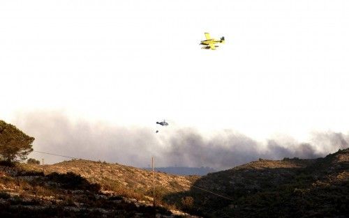 Incendio forestal en Xàbia