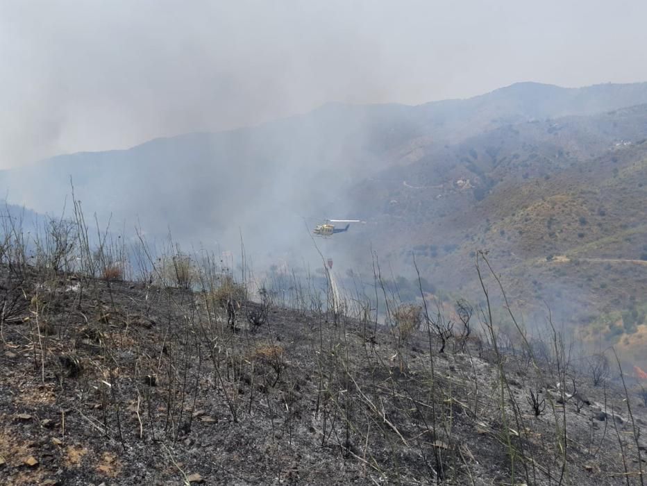 Incendio en los Montes de Málaga