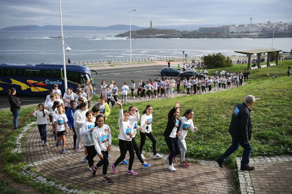 Carrera solidaria en el colegio Emilia Pardo Bazán.