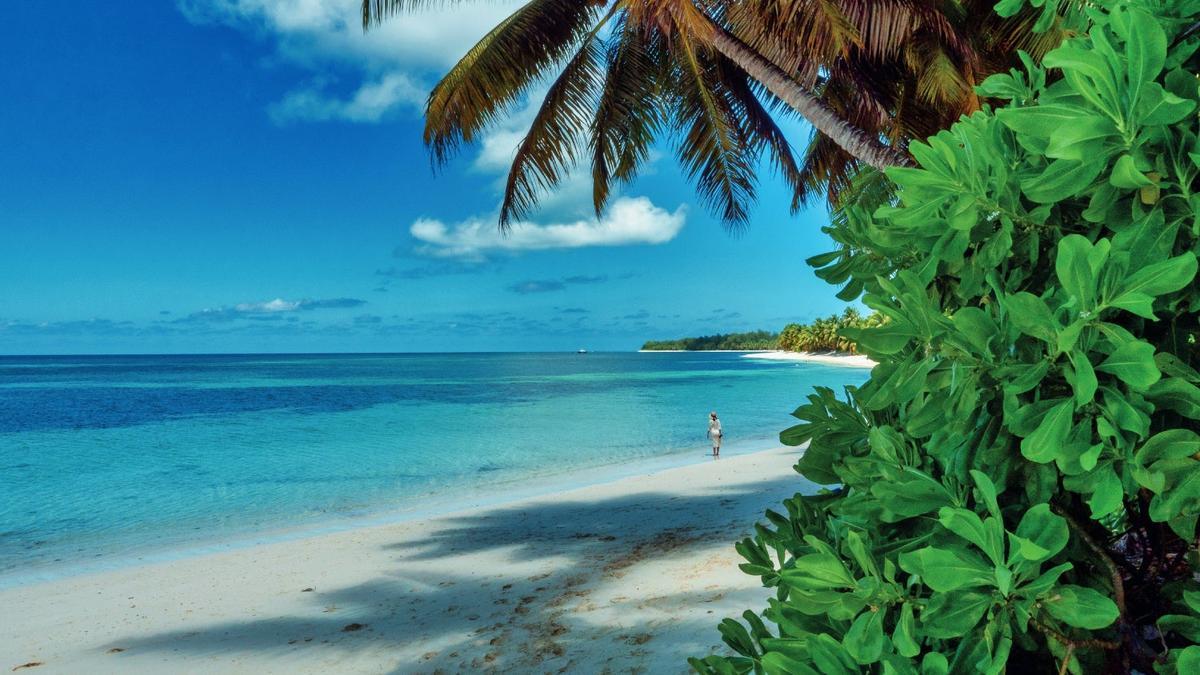 Playa Madame Zabre en Desroches, Seychelles