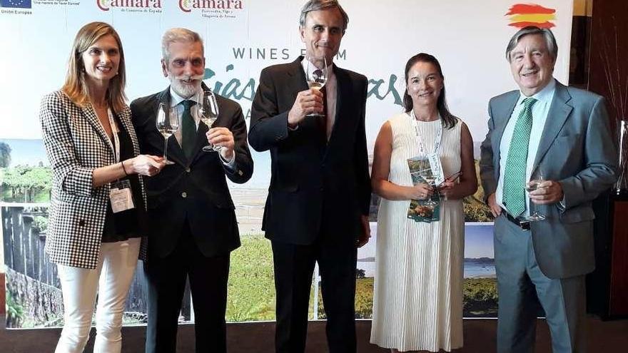 La presentación de los Rías Baixas en el hotel Gran Hyatt Seoul, ayer. // FdV