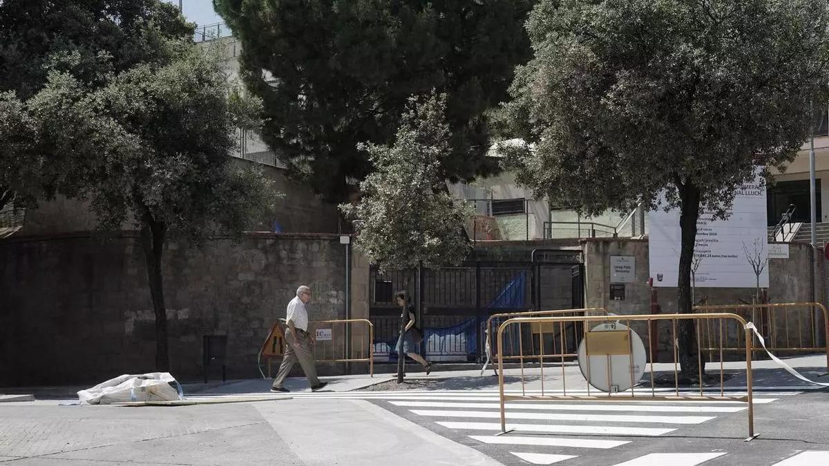 La zona donde robaron a un menor en Manresa