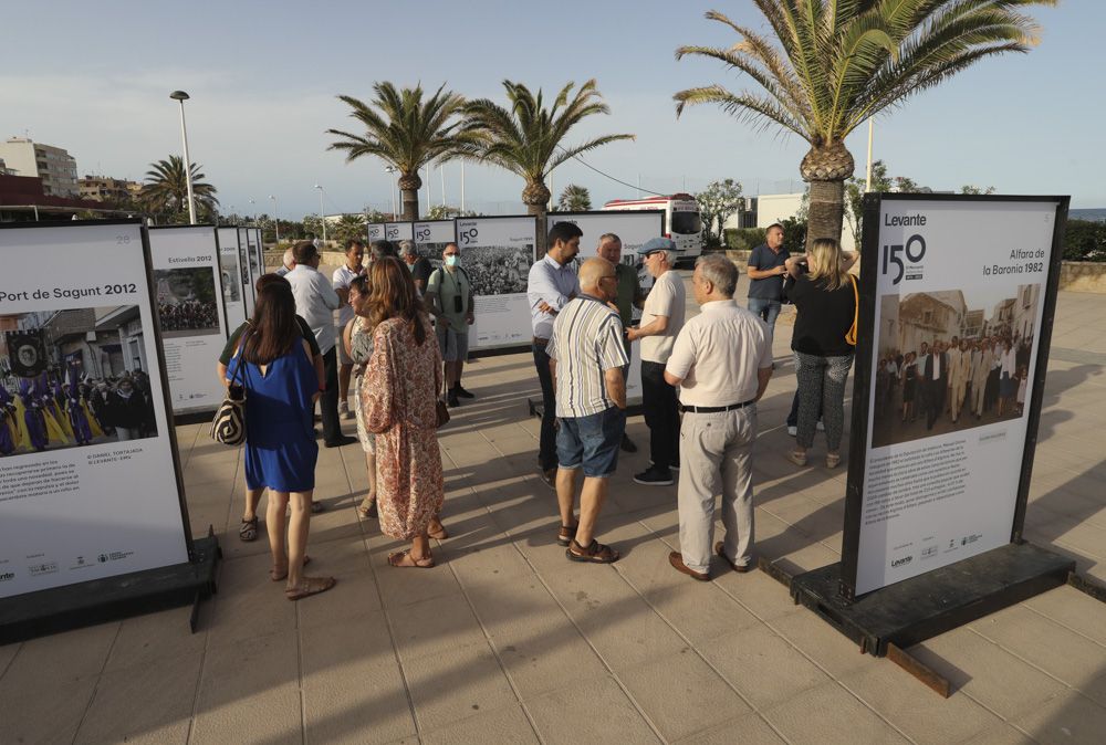 La exposición fotográfica de Camp de Morvedre, por el 150 aniversario de Levante-EMV, se traslada de Sagunt al Port de Sagunt.