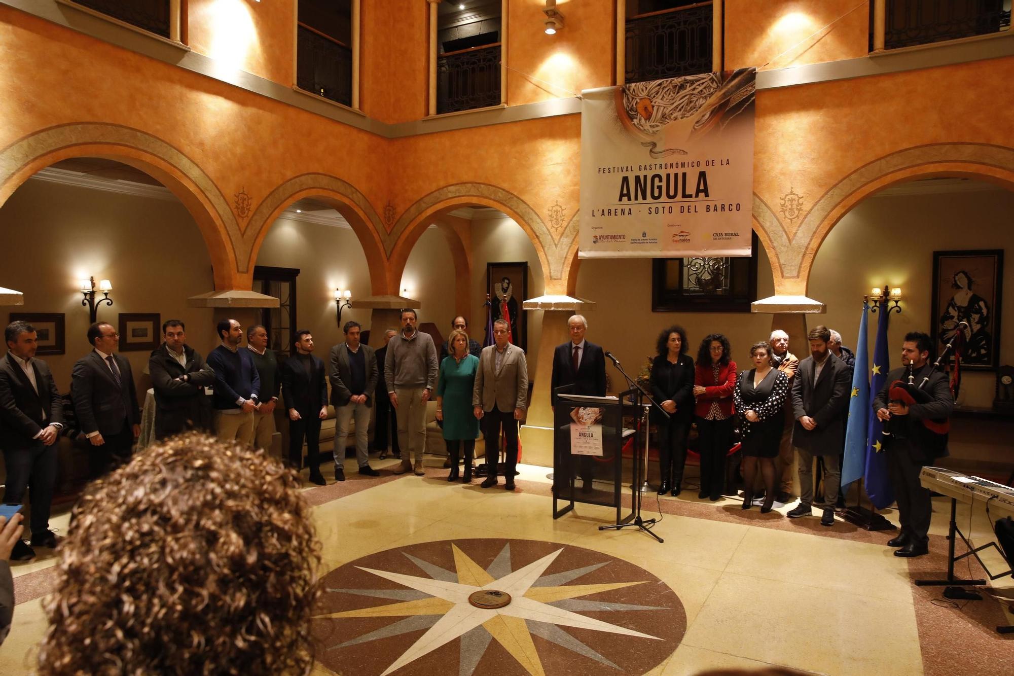 EN IMÁGENES: Así ha sido la presentación del Festival Gastronómico de la Angula en Soto del Barco