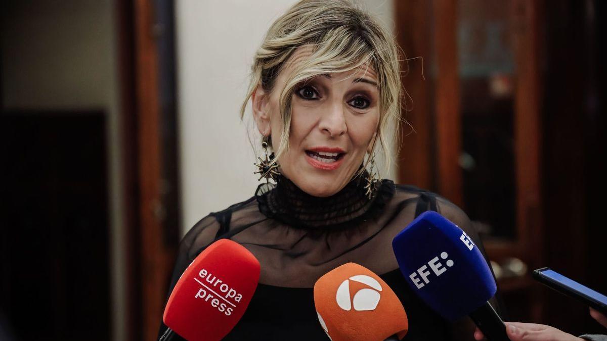 La ministra de Trabajo, Yolanda Díaz.