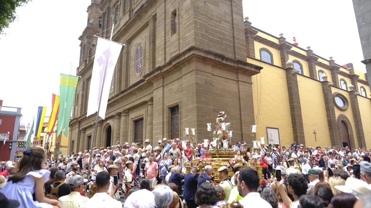 La procesión de Santiago Apóstol en Gáldar