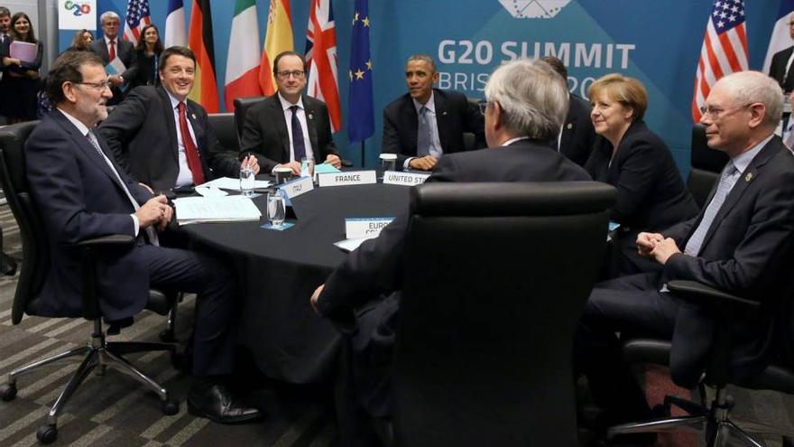Rajoy pide al G-20 medidas que apoyen el impulso español