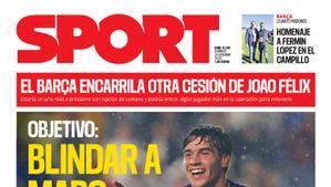 Esta es la portada de SPORT