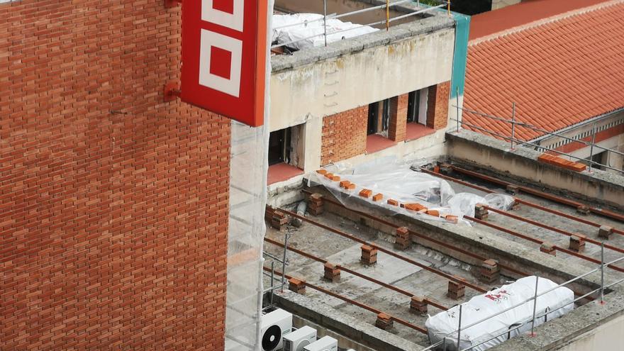 Continúan las obras en el edificio de Sindicatos de Zamora