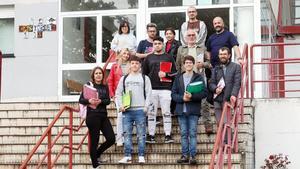 Grupo de estudiantes adultos del IES Castelao, en Vigo.