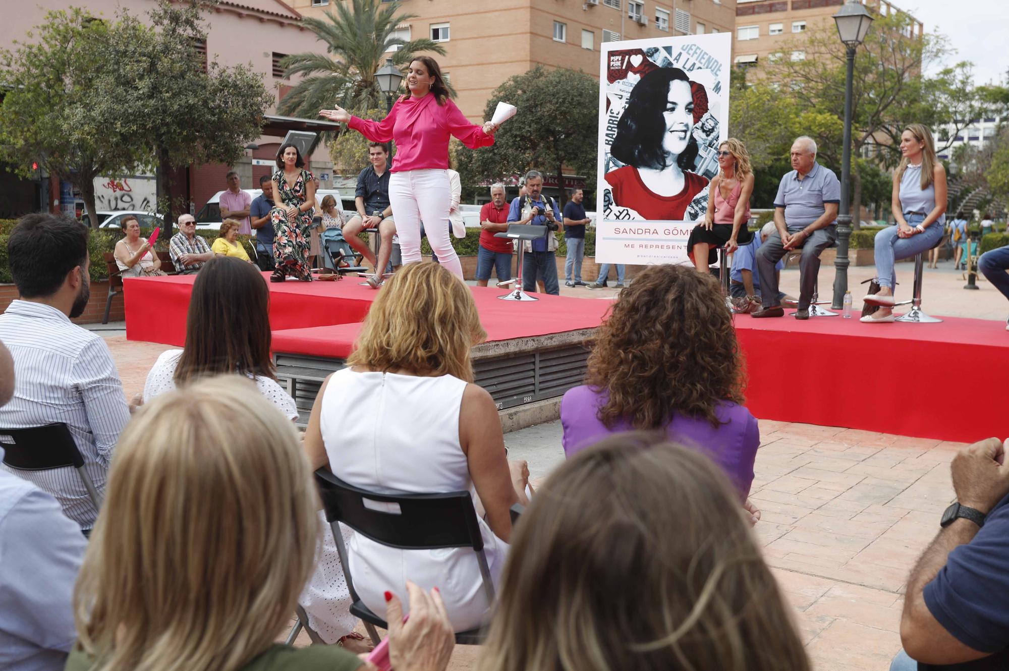 Presentación de la candidatura de Sandra Gómez a las primarias del PSPV