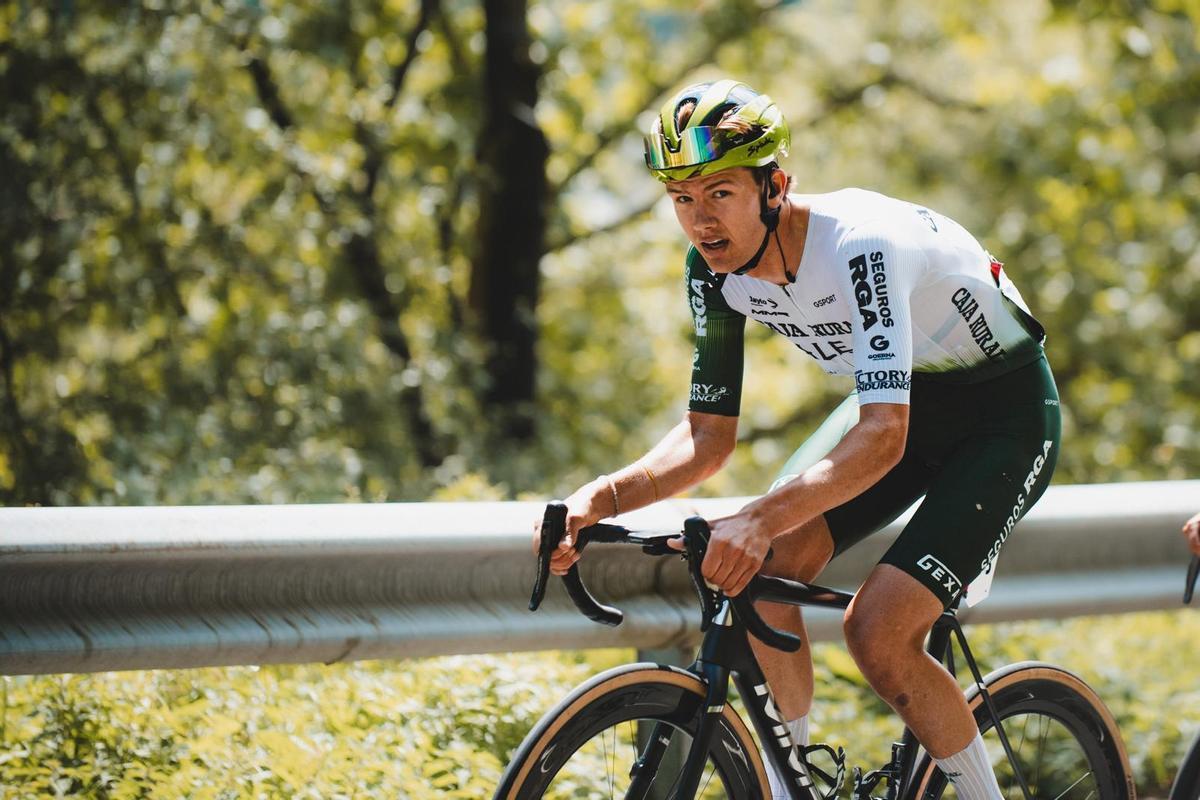 Sergio Geerlings, en una de sus últimas carreras con el Caja Rural