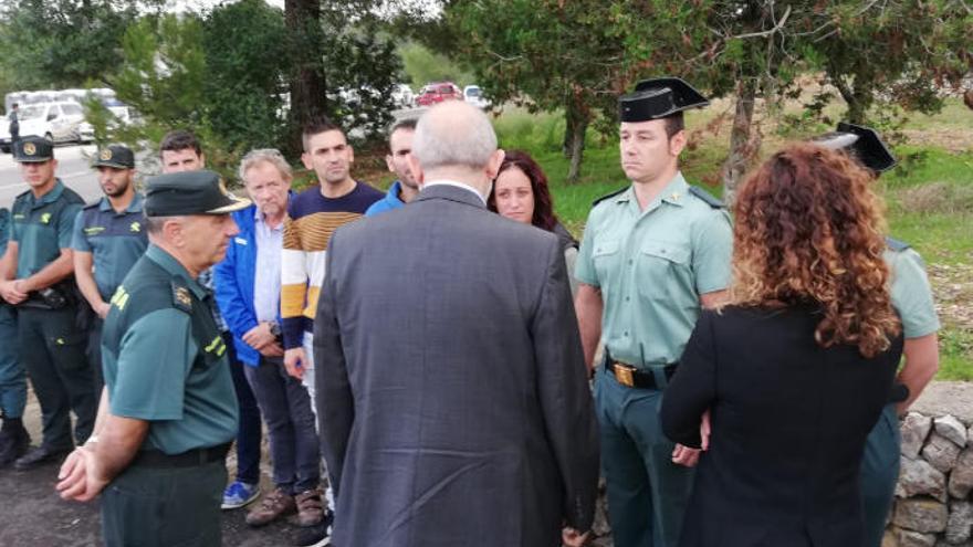 Efectivos de la Guardia Civil se desplazan de Sant Llorenç a Pollença