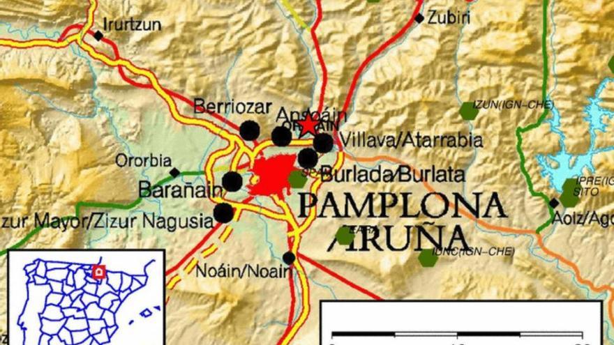 Detectado un terremoto de magnitud 4.4 al norte de Pamplona