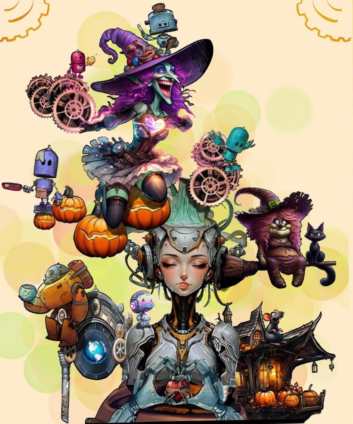 El boceto, al completo