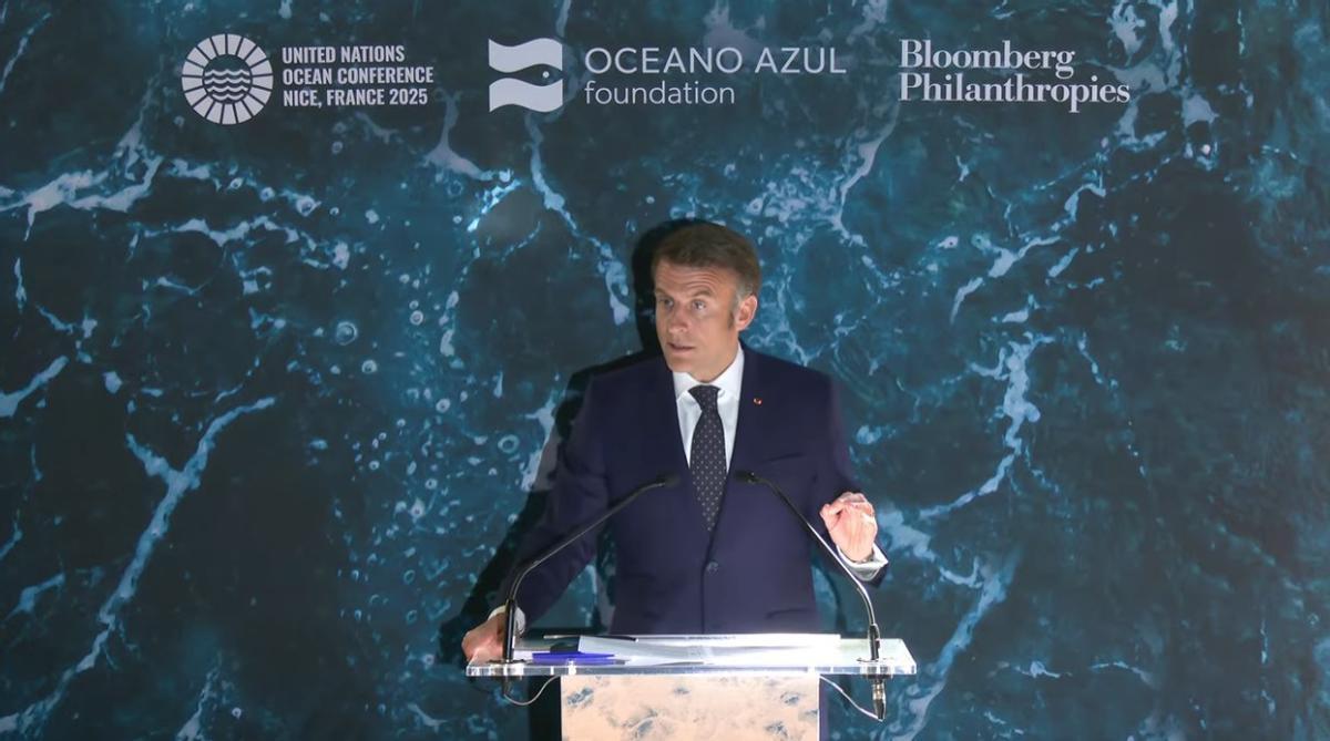 Macron prevé avances en la Conferencia de los Océanos de la ONU en protección y lucha contra la contaminación marina Macron prevé avances en la Conferencia de los Océanos de la ONU en protección y lucha contra la contaminación marina