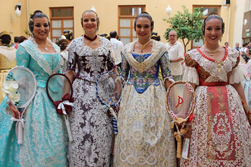 Las falleras de 2017, 2018 y 2019, en la Batalla de Flores