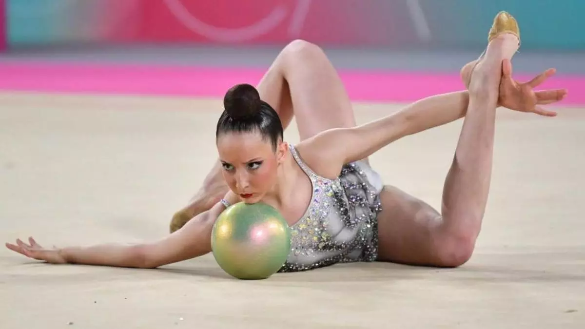 Paula Gómez, la joven de Siero campeona de España de gimnasia rítmica: "Este título es un sueño, aún me cuesta asimilarlo"