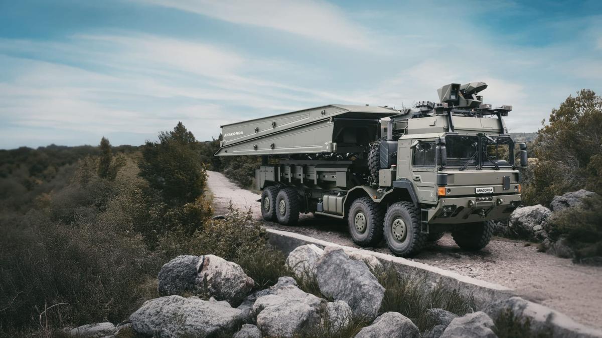 El vehículo blindado Anaconda que Santa Bárbara quiere desarrollar desde Sant Cugat de la mano de Gutmar.