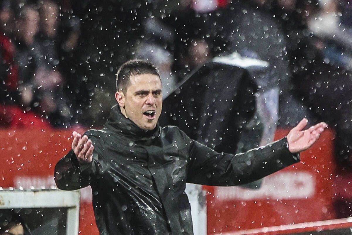El partido entre el Mirandés y el Real Oviedo, en imágenes