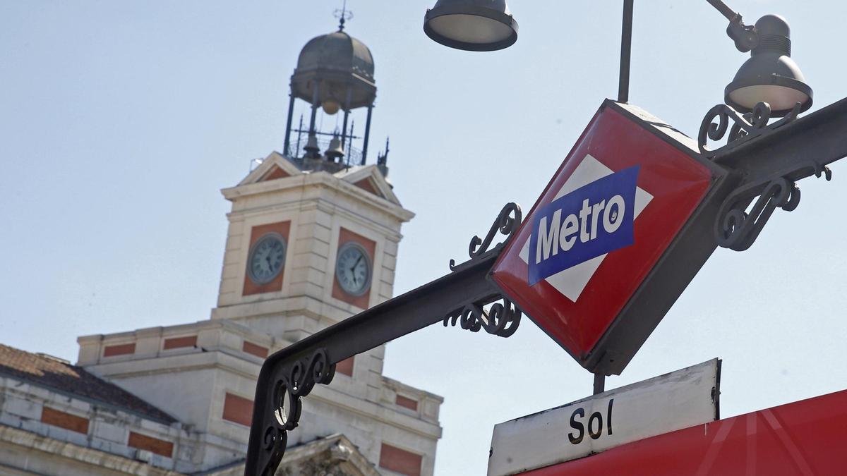 Imagen de la estación de Metro Sol en Madrid.