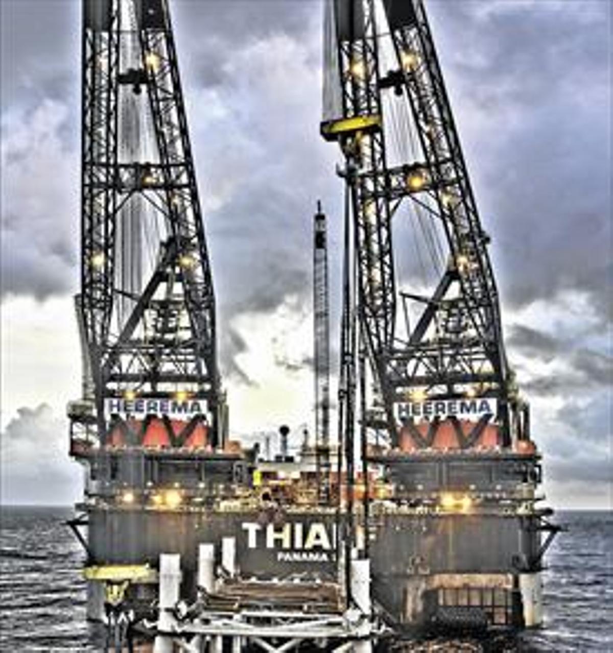 La plataforma del Castor llega desde Texas a Vinaròs