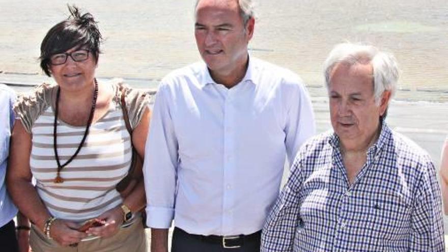 Bellot, Fabra y Maluenda en un acto del verano de 2014.