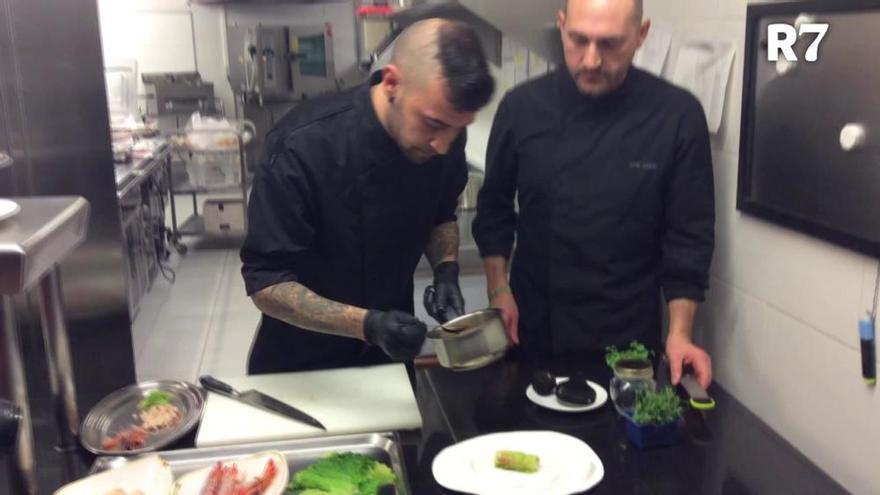 Menú de Nadal de Jordi Llobet: Segon plat: caneló de col farcida de pilota i gamba