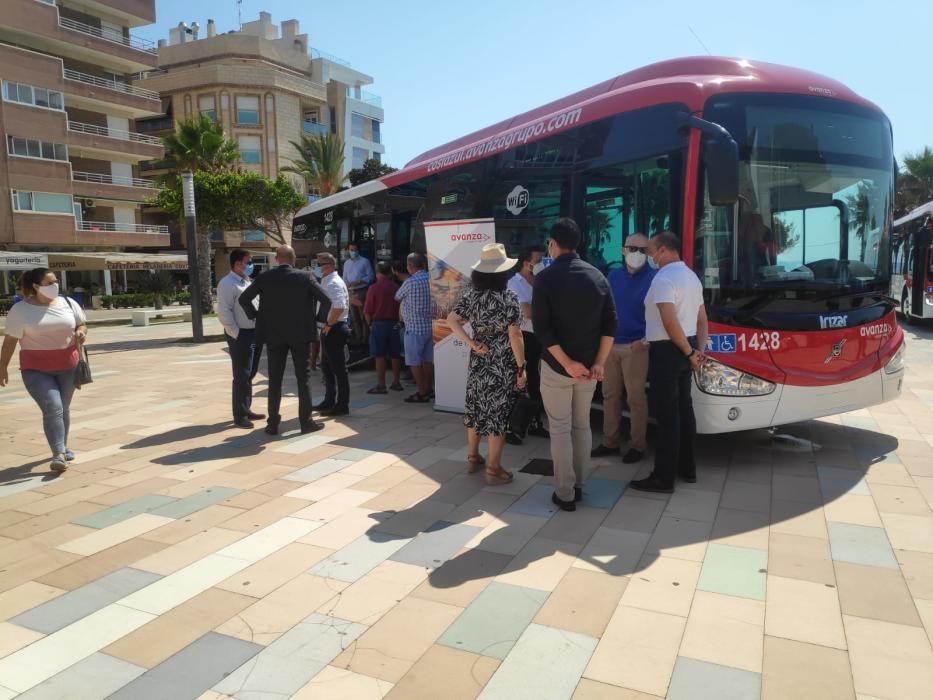 Avanza renueva el 50% de la flota del bus urbano en Torrevieja con siete nuevos vehículos