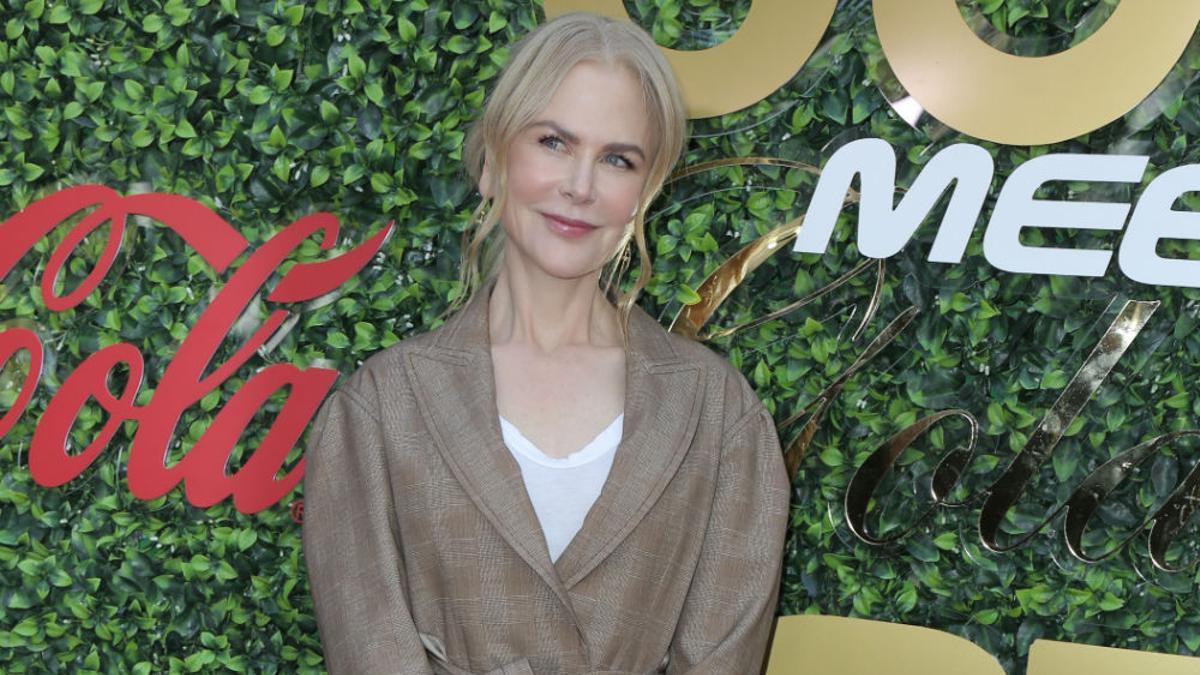 Nicole Kidman en una e las fiestas previas a los Globos de Oro