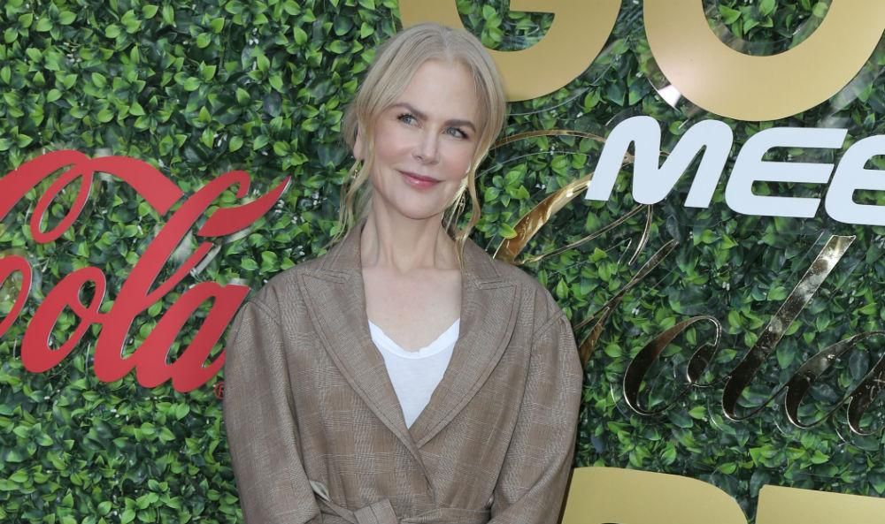 Nicole Kidman en una e las fiestas previas a los Globos de Oro