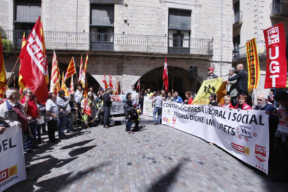 Manifestació del primer de maig a Girona