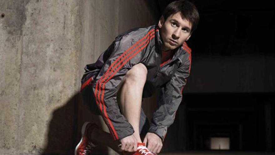 Leo Messi, para Adidas.