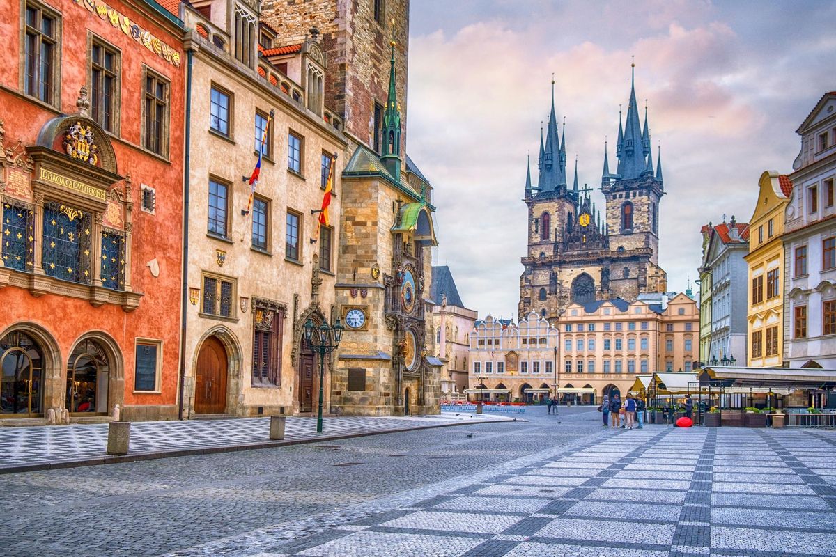 La plaza central de Praga