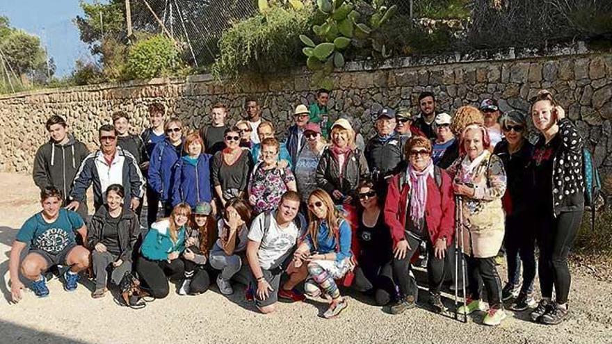 Un instante de la exitosa ruta en la Serra de Tramuntana.