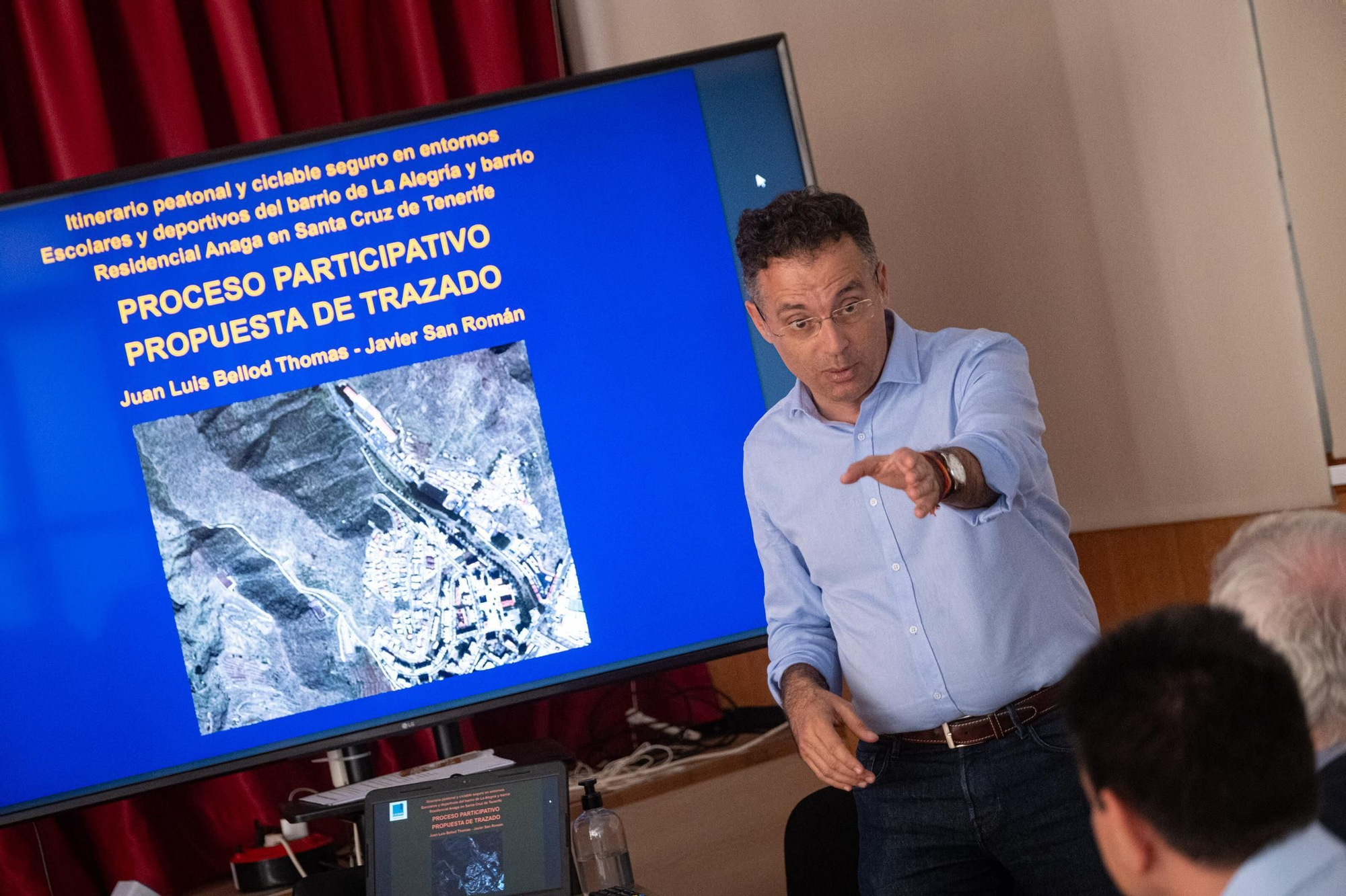 Presentación del carril bici a Residencial Anaga y Barrio de La Alegría