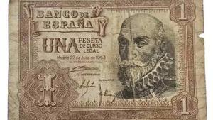 Billete de una peseta
