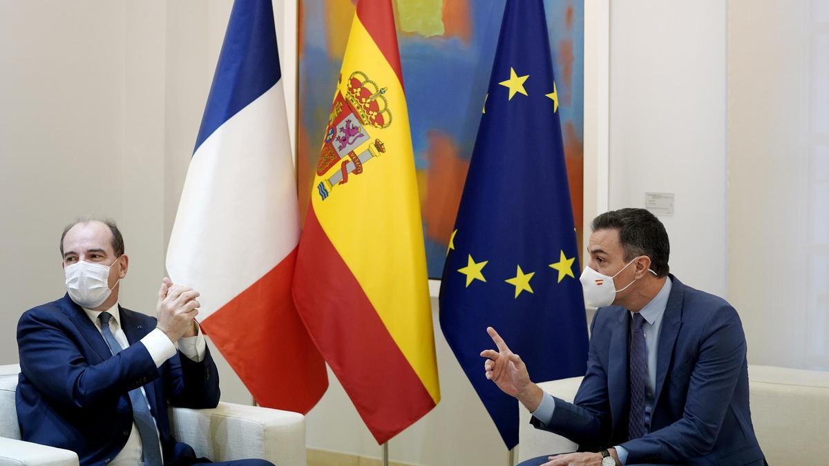 Pedro Sánchez y Jean Castex.