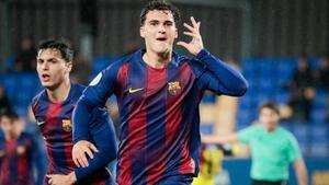 Álvaro Cortés celebra su gol ante el Andratx