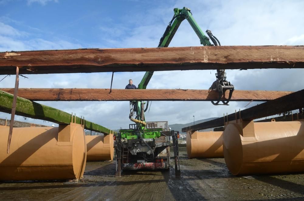 La construcción de bateas llega a Vilagarcía.