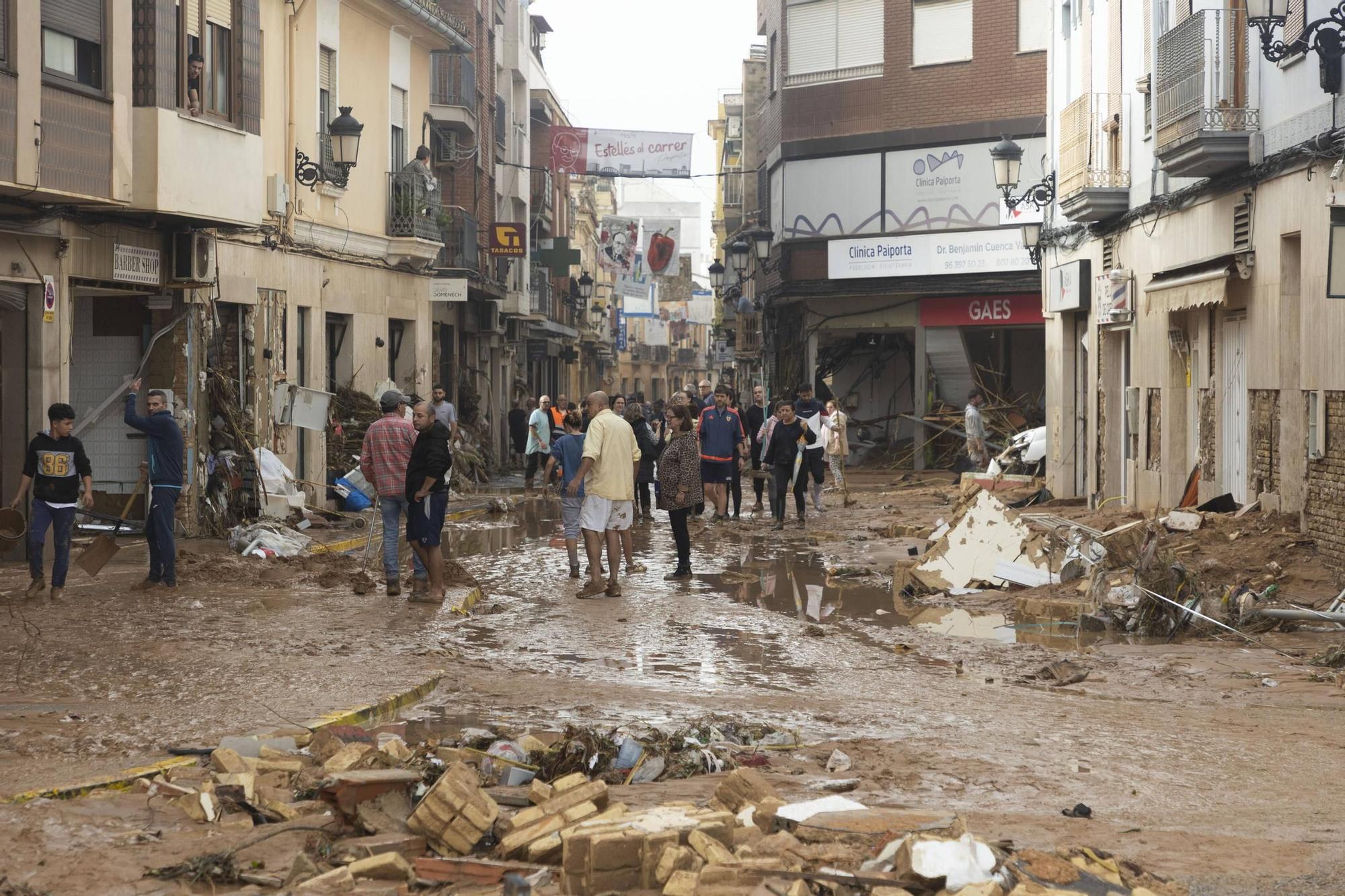 La devastación en Paiporta tras la catástrofe