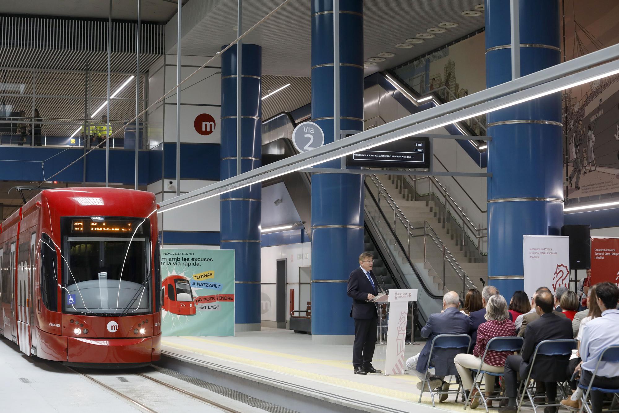 L10, la nueva línea de metro entre el centro y Natzaret, entra en funcionamiento