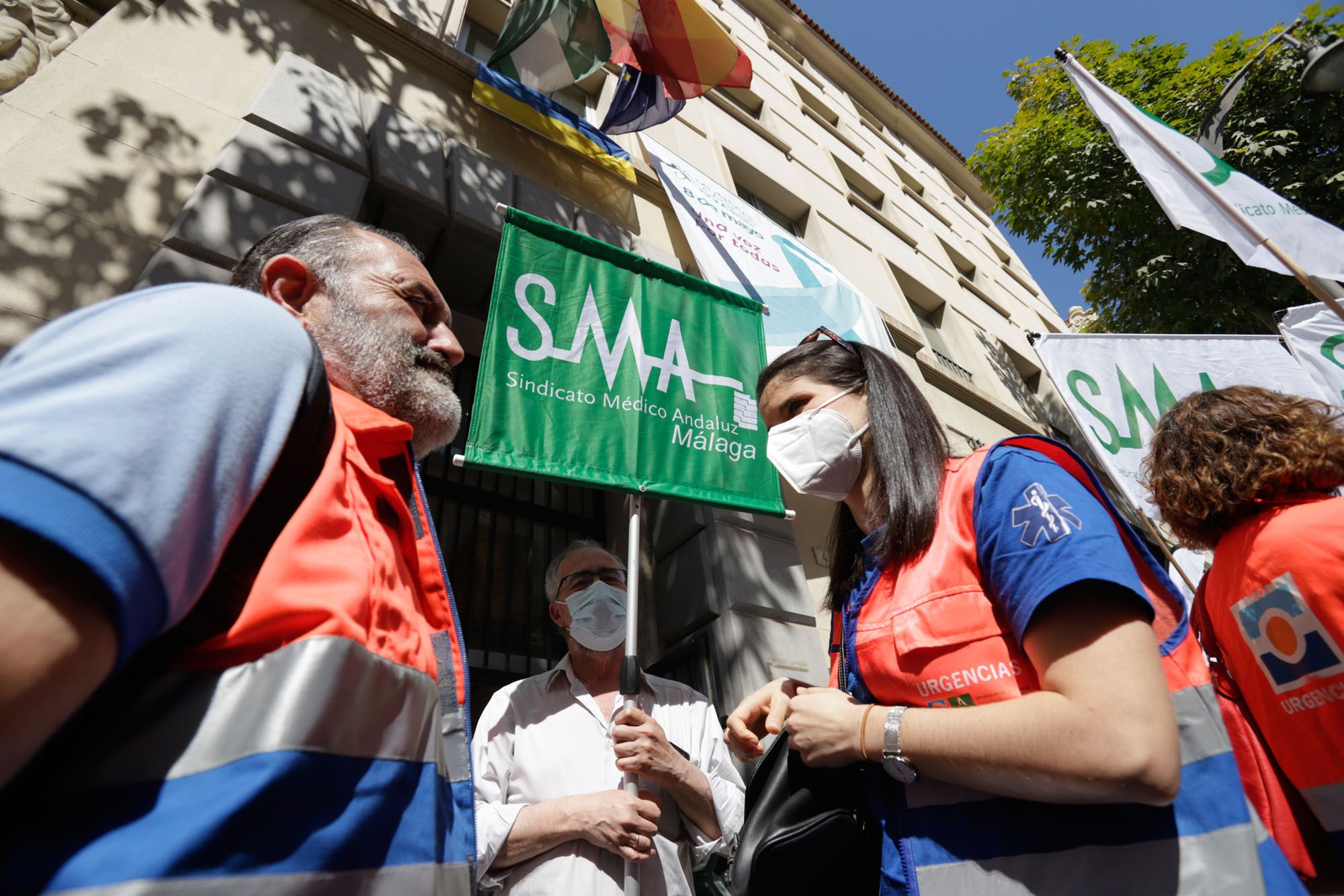 Concentración del Sindicato Médico de Málaga en favor de la Atención Primaria