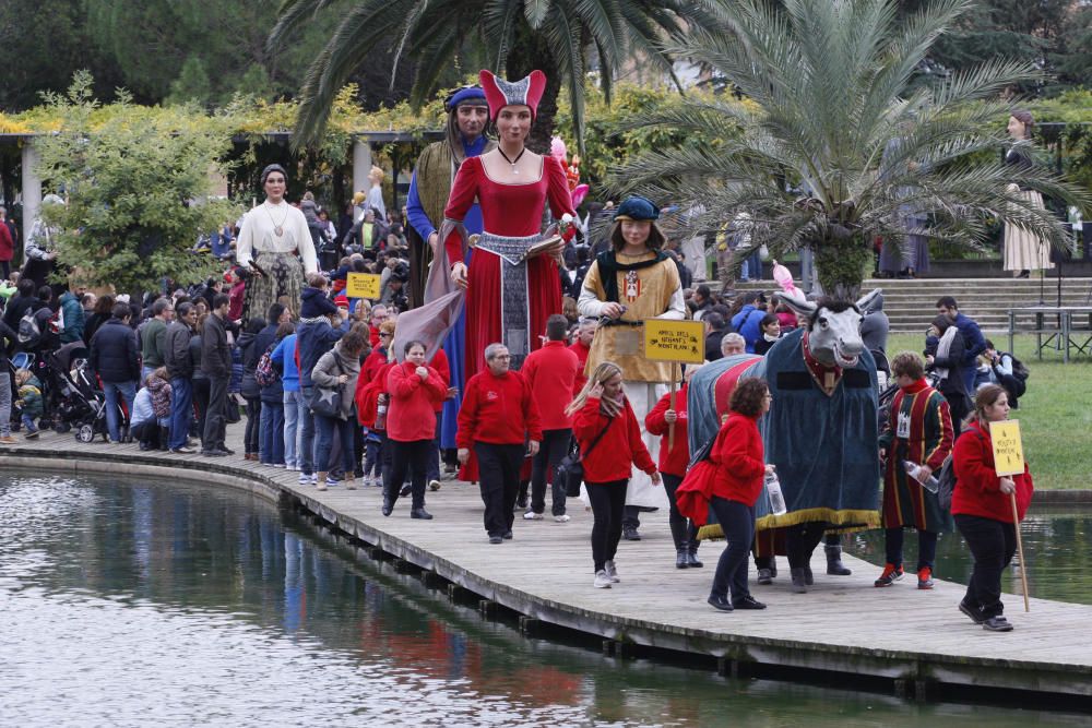 Plantada de gegants i cercavila a Girona